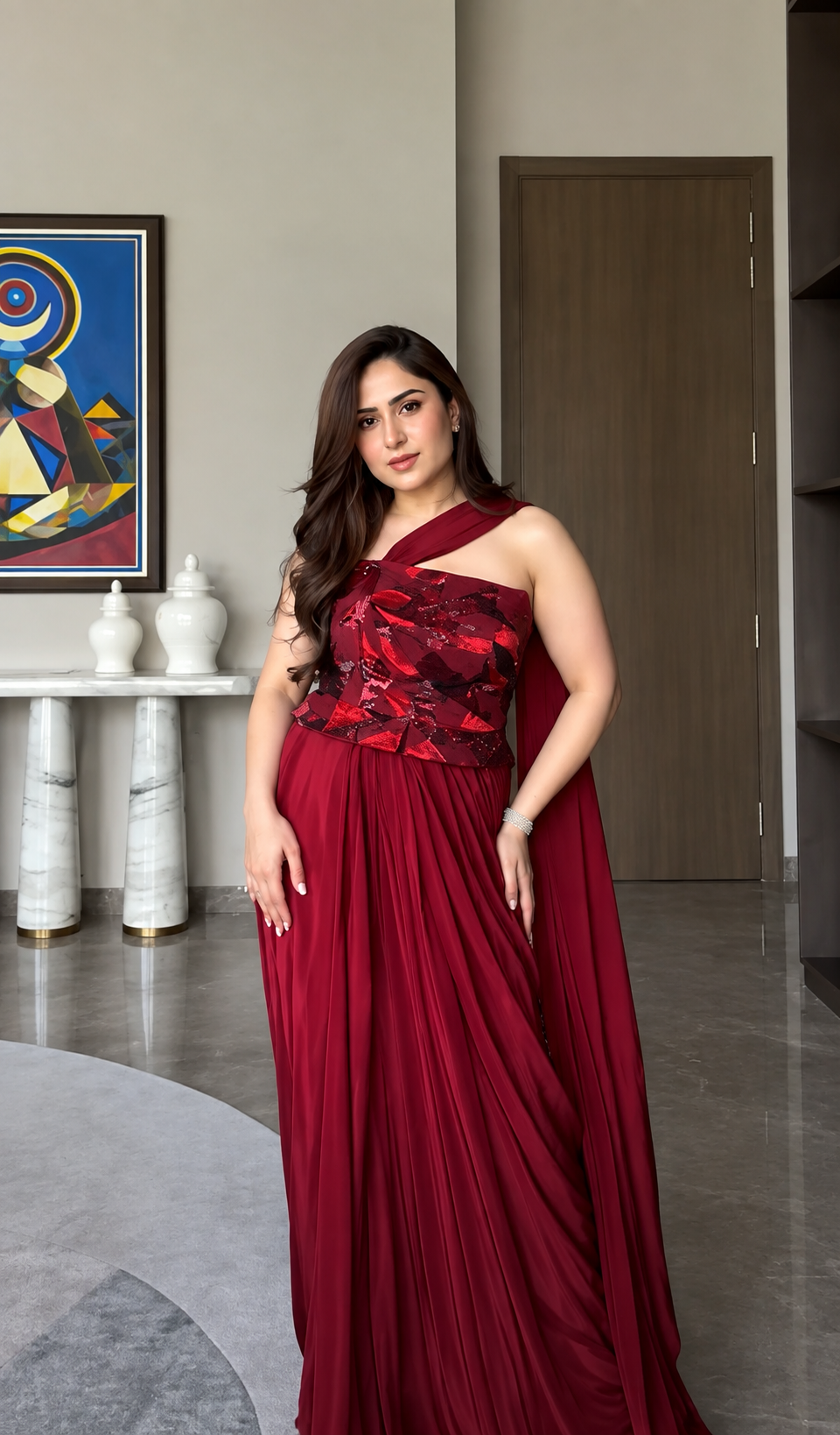 Nikita Vasdev in Sera Drape Saree