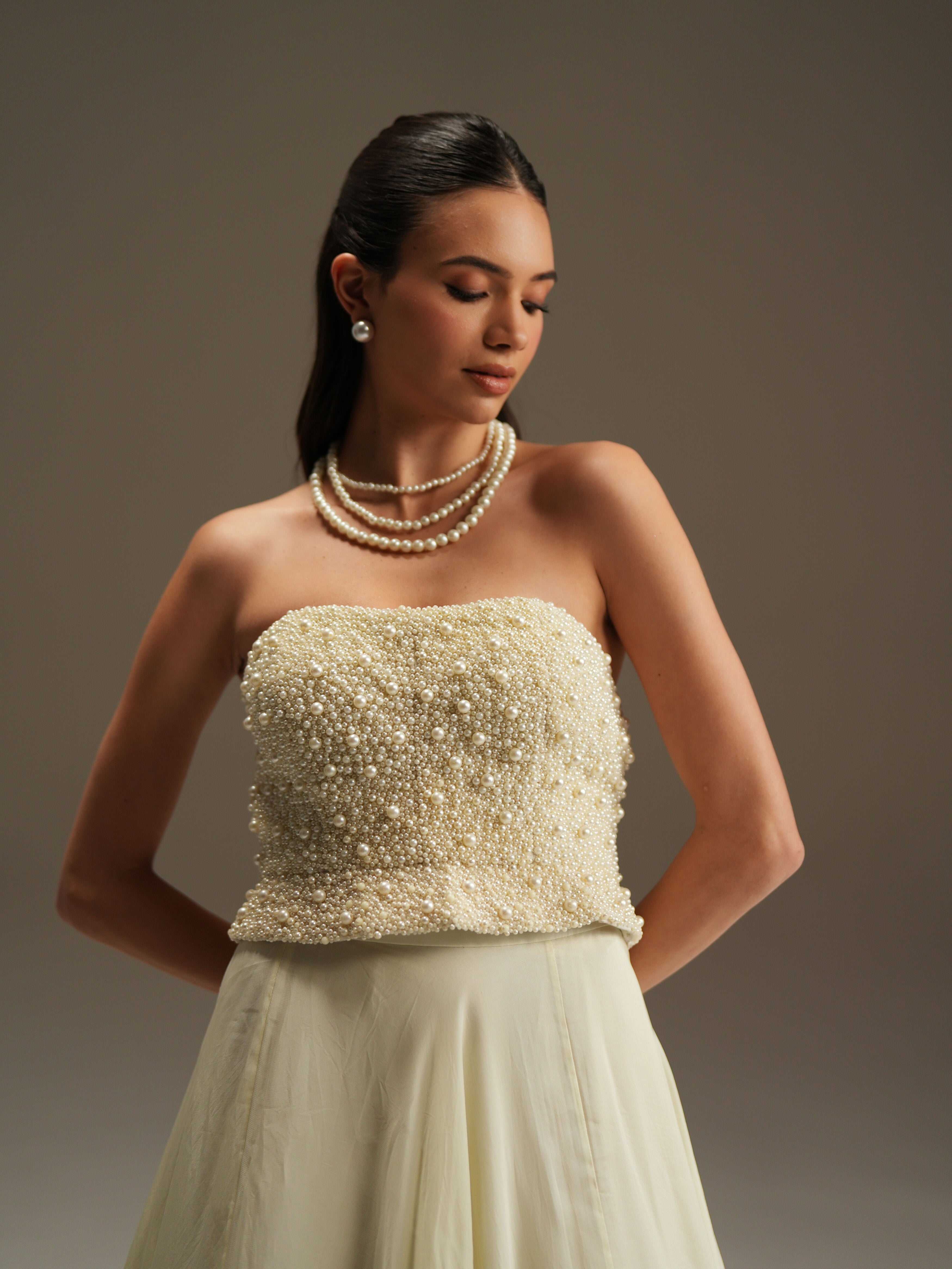 Éther Corset Lehenga