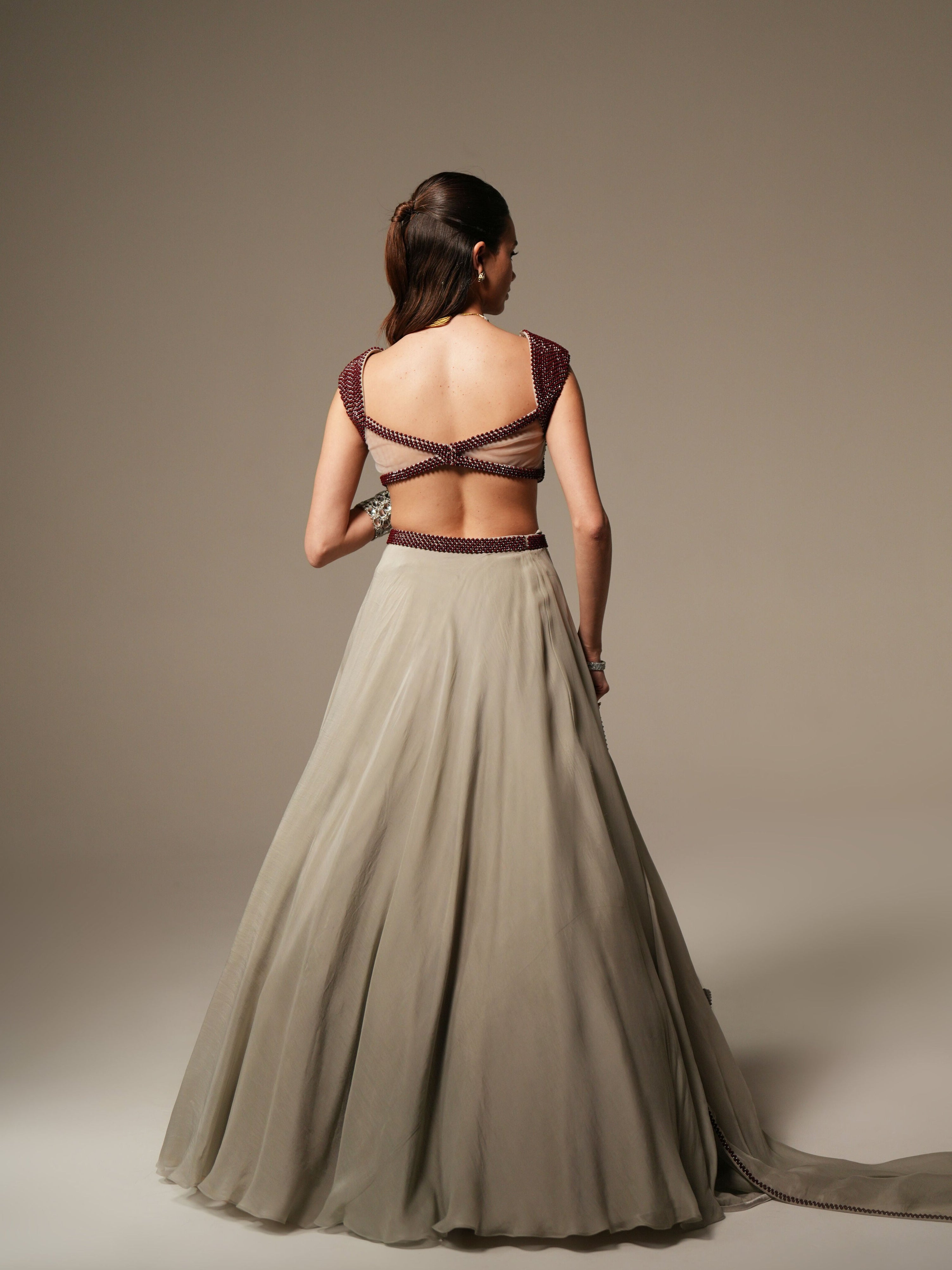 Moss Lehenga Set